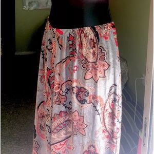 MELISSA PAIGE VELVET PAISLEY  BOHO PANTS size M